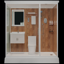 Integrated bathroom partition Glass door Wet and dry separation Shower room Bath room Integrated bathroom Integrated bathroom