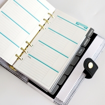 Exclusive Original Week Plan High Quality Color A6 Loose Sheet Hand Account Book 6-hole Core Replacement Core Inner Page