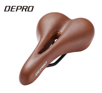 DEPRO de pu nuo mountain bike cushion retro bikes hollow saddle thick widening folding seat cushion chair