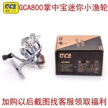 Dijias very small fishing wheel Type 800 Mini spinning wheel microThings Moco small iso fishing rod in front of the wheel