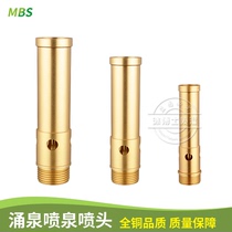 Thickened all copper spring nozzle bubbling nozzle pool water landscape fountain gardening nozzle 4 minutes 6 minutes 1 inch