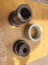 2 mold 40 teeth NL6 nylon sleeve coupling internal teeth high-strength wear-resistant water pump oil pump hydraulic pump white spot