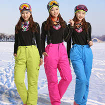 Zhixue outdoor winter single and double board ski pants plus cotton padded hiking pants women's waterproof breathable warm ski pants