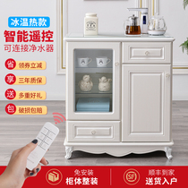 Flute 9902 European style solid wood tea bar Machine home automatic water supply intelligent tea cabinet ice warm water dispenser