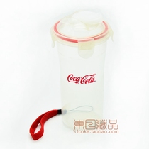 Brand new Coca-Cola accompanying portable outdoor tourist Lebuttoning cup Drinking water cup plastic cup with drinking water outlet