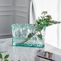 Spanish Imports Handmade Glass Light Lavish Vases Creative Nordic Living Room Table Transparent Crystal Flower Arrangement Big Hem
