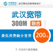 Wuhan mobile broadband for 100M-300M converged fiber transfer machine optical cat new installation renewal fee Non-telecom Unicom
