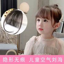 Realistic hair baby hair extension fake bangs Children Qi international students Mini wigs Girls stay in the sea bangs long beard