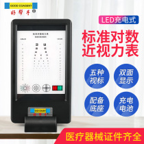 Glasses optometry equipment LED near vision meter light box presbyopia vision table double-sided visual standard rechargeable license full
