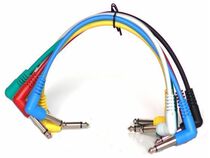 DIY new promotional elbow electric guitar effects Cable 6 lines in total 6 colors one set of accessories