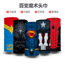 Variety of magic spider-man headscarf men and women outdoor sports sunscreen mask Bib cover riding face protection dustproof headgear