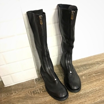 guidi handmade boots 410 Knight boots ghost Emperor front zipper leather flat bottom tall boots retro Martin boots female