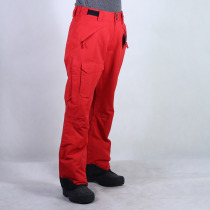 European order winter warm full-pressure rubber charge pants waterproof windproof multi-bag men and women can wear ski pants with extra size