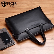 Feger Mens Briefcase Business Bag Mens Backpack Single Shoulder shoulder bag Simple Large Capacity Hand bag Mens Bag
