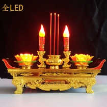 led lotus lamp Buddha electric candle incense burner Buddha headlight Changming lotus lamp household supplies for Buddha supplies