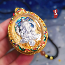 Taijing 16-year-old shop Thailand Buddha brand Longpo year elephant god pendant necklace to send agate chain