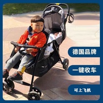 Germany besrey double twin size children sit back and forth foldable lightweight stroller baby BB