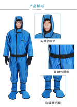 x-ray radiation protective clothing laboratory x r line full-body lead gel coat new lead clothing full ten years old shop