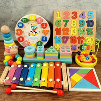 Puzzle eight-tone hand knock piano baby two-in-one Xylophone musical instrument 8 months baby childrens music toy piano