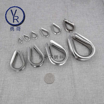 304 stainless steel wire rope triangle ring triangle protection ring ring boast chicken heart ring M18