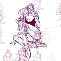 procreate brush is super easy to use rice tea version is super hot girl characters have selfie dynamics beginners must enter