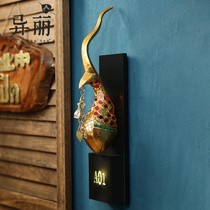 Alien Southeast Asia Wall Decoration Thai spa Club Hotel Beauty Salon Room Commercial Decoration House Number Customization