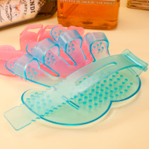 Pet Bath Gloves Five Finger Brush Small Pooch Bath Brush Bath Brush Bath Massage Combi Kitty Cleaning Supplies