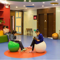 Small bench modern creative children sitting room home personality glass fiber reinforced plastic Apple mall rest stool shoe stool