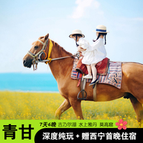 Qinghai tourism carpool Northwest Qinggan Ring Line 7 days pure play tea Kajinel Lake Emerald Lake Dunhuang Gansu
