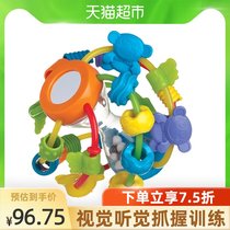 Playgro Baby baby toy Educational hand rattle teether small monkey hand catch ball 0-1 years old educational ball