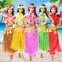 Hawaiian Hula Dance Skirt Adult Female Dance Costume Performance Props Thickened Set Annual Meeting Stage Performance Costume