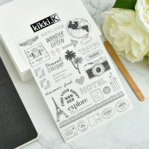 Judy handmade plane pressure paste transfer paper scrape RUB ON