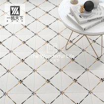 Nordic retro crack pattern small tiles Restaurant kitchen bathroom floor tiles decoration Balcony Coffee shop bed and breakfast flower pieces