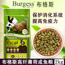 Spot Buggs mint rabbit grain 2KG lop-eared rabbit cat rabbit cat rabbit grain rabbit feed into rabbit staple grain pasture