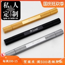 lafuli aluminum alloy cigar needle portable with serrated loose cigar drilling through needle custom lettering