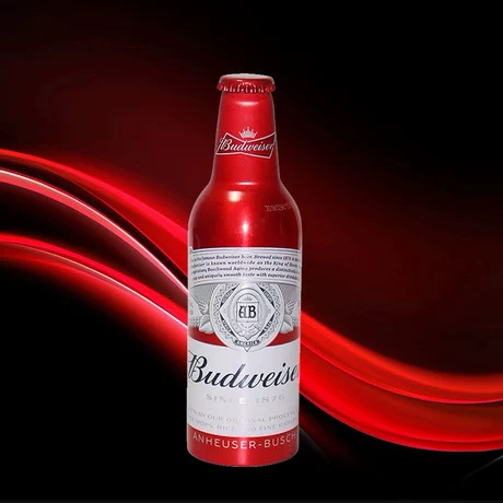 Budweiser百威啤酒红色铝瓶355ml*1瓶美式啤酒酒精3.6度麦汁9.7度