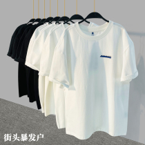 ADER Error Summer Pure Cotton Short Sleeve Mens T-shirt Japan-ROK Tide Cards Heavy white Compassionate Easy Couple Clothes