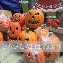 (Halloween)Clear goods outside the single-size blow-molded pumpkin Halloween Jack-o-lantern large cloth field decoration