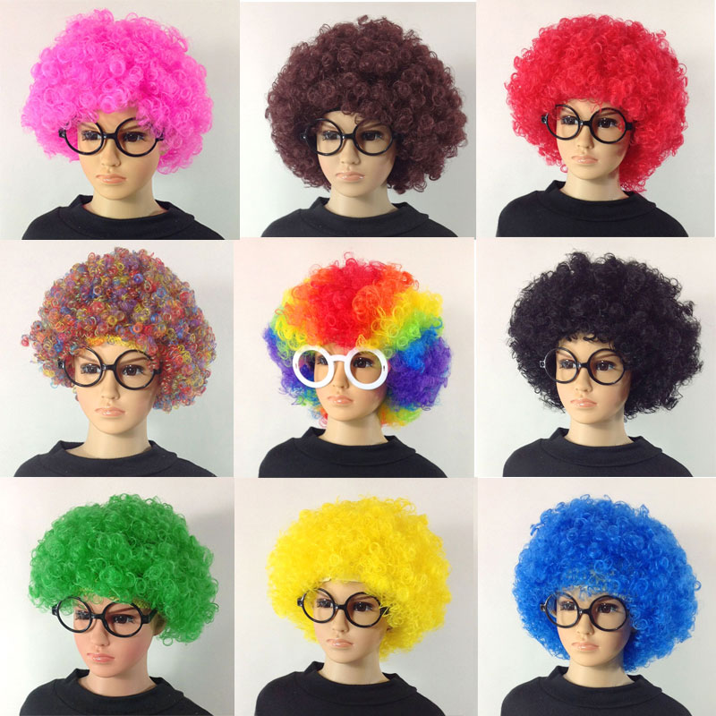 Explosive wig, funny clown head cover, funny props, colorful wig cover, kindergarten performance area materials
