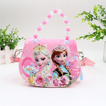 Childrens bag Little girl crossbody bag fashion cute bag Princess foreign style handbag Frozen Elsa bag
