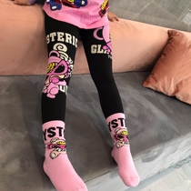 Girl 100 Lap Pure Cotton Underpants 2022 Spring Summer New Outwear Children Parent-child Autumn Winter Plus Suede Thickened Long Pants
