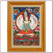 Tian Fuhui Bound with a large white umbrella cover Buddha mother portrait Photo paper Bound with a Buddha Bodhisattva portrait iuui