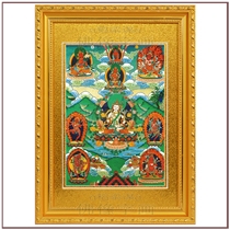Tian Fuhui Guanyin Huaiye Nine-Bodhisattvas bound to Tibetan Buddhism Tantric Tantric Altar City Mantra Wheel Buddha Statue hanging painting Thangka 34