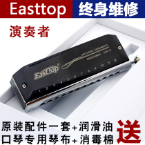 Dongfang Ding EASTTOP New performer 12-hole harmonica adult junior professional performance New diaphragm