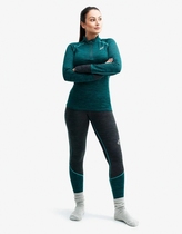 European outdoor brand womens fleece jacket thermal underwear set moisture wicking stretch waffle plus velvet autumn and winter
