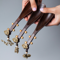 Teaspoon Tea spoon Single Japanese long-handled spoon Tea shovel Tea solid wood tea shovel Kung Fu tea accessories