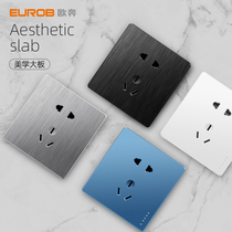 Oben switch socket panel 86 type porous switch panel wall household with a five-hole socket concealed