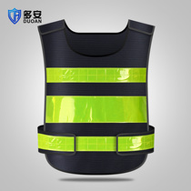 Fish scale mesh traffic breathable reflective vest custom vest construction site sanitation workers safe riding fluorescent clothing