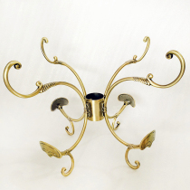 European creative home coat rack accessories American pastoral solid wood floor bedroom hanging clothes hook bronze coat hook