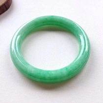 Live leakage of Myanmar original jadeite 100 yuan to buy ice seed Jade on-site unpacking direct ring men and women